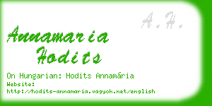 annamaria hodits business card